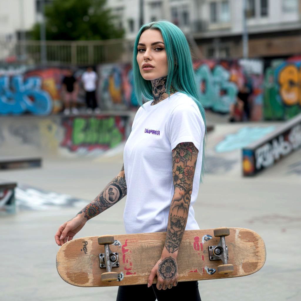 laiamarita-camiseta-algodon-organico-mural-inteligencia-artificial-logo-laiamarita