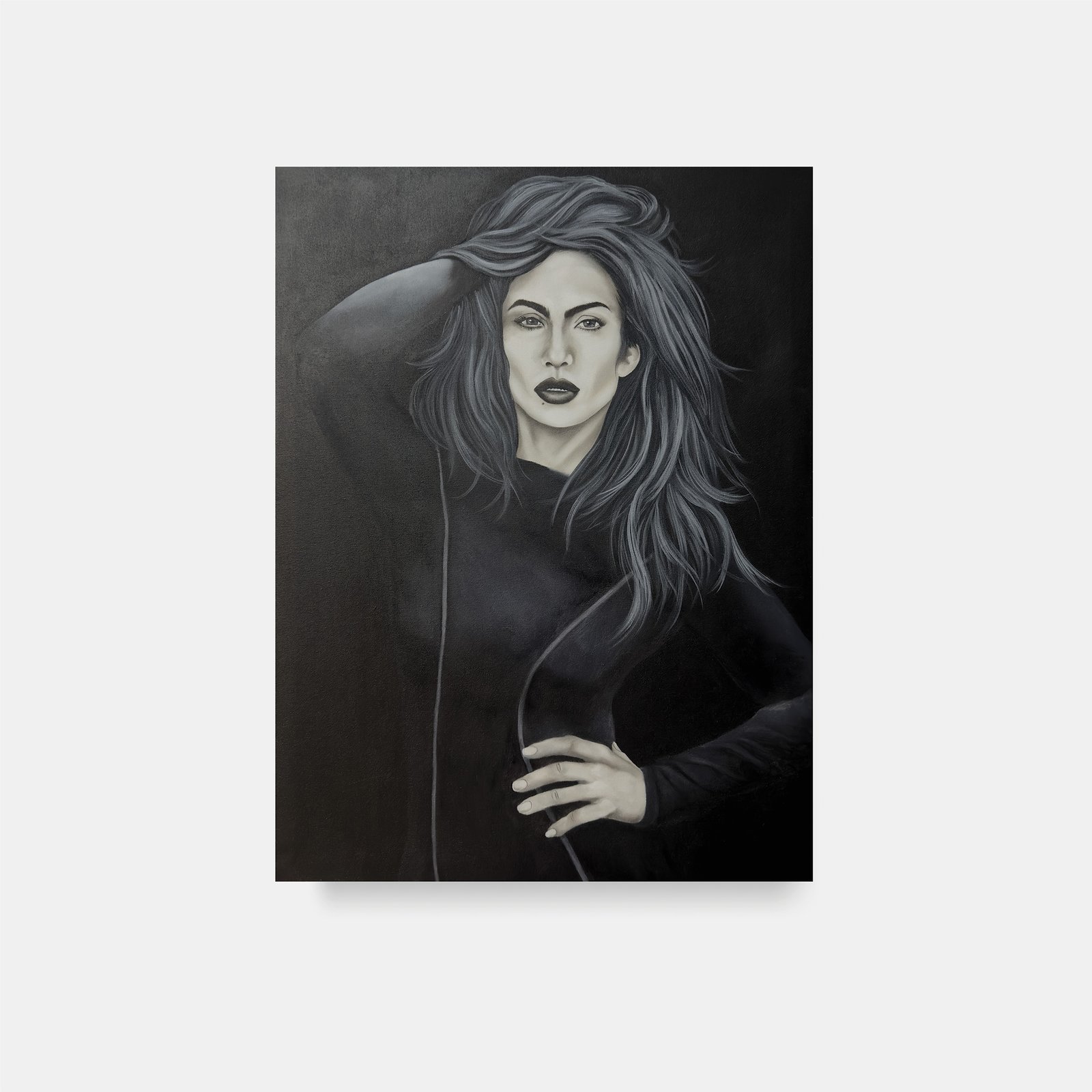 laiamarita-jennifer-lopez-obra-original-cancion-alza-tu-voz-obra-unica-arte-contemporaneo-figurativo-decoracion-pared-galeria-coleccionismo