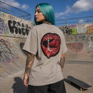 laiamarita-mural-erotismo-labios-camiseta-gris-unisex-ancha-marca-edicion-limitada