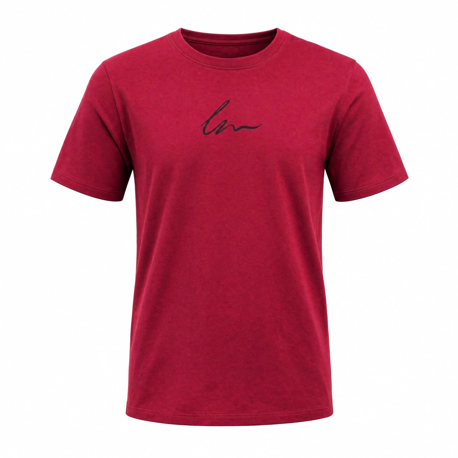 camiseta-corporativa-granate-logotipo-la-unisex